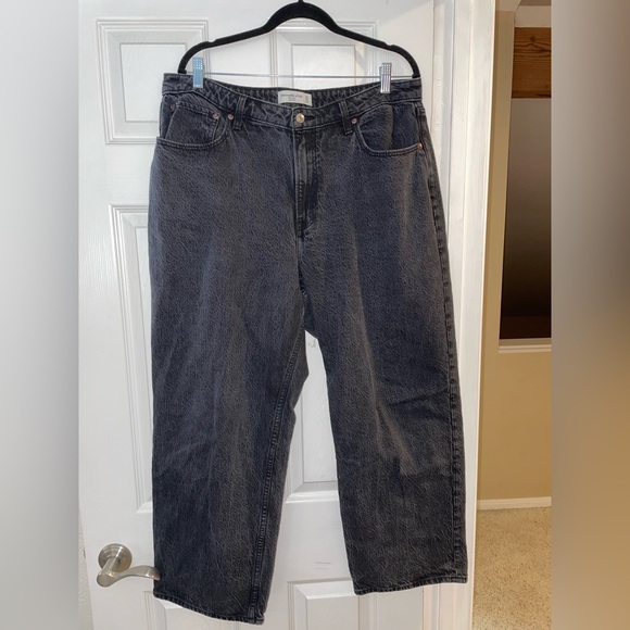 Curve Love High Rise Loose Jean 33 Short / 16 Black Denim - Picture 9 of 9